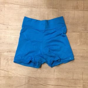 Blue workout /dancer shorts.
